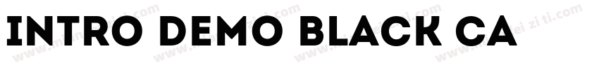Intro Demo Black Ca字体转换